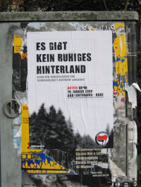 Plakatiertes Plakat, Demo Bad Lauterbeg am 19.1.2008