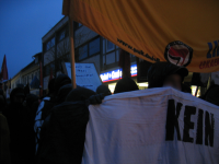 Antifaschistische Demonstration vor Nazi-Spielothek in Bad Lauterberg, 19.01.2008
