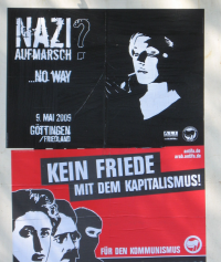 wildplakatiert: Naziaufmarsch? No way! 09.05.2009, Friedland / Göttingen