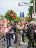 Antifaschistische Abschlusskundgebung vor dem Kurhaus, Bad Gandersheim 9.Mai 2010