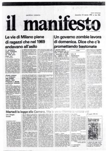 159 Terrorismo? Nein, danke. Un documento dal carcere di Toni Negri. Il Manfesto 22 marzo 1981