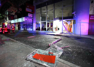 Ataque de CARI-PGG a una oficina de Banco Santander