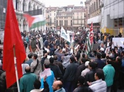 6 aprile 2002: manifestazione per la palestina a Vicenza