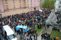 Bündnisdemo auf dem Platz der Synagoge