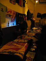 Antifa-Table im Foyer des Jungen Theaters