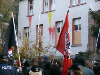 8.11.2008, Göttingen: Vor der Burschenschaft Holzminda