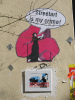 Streetart in Göttingen zum 8.März 2008