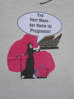 Streetart in Göttingen zum 8.März 2008