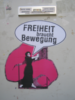 Streetart in Göttingen zum 8.März 2008