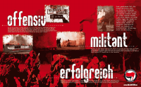 Plakat: offensiv - militant - erfolgreich