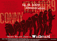 Plakat der A.L.I. zum Todestag von Conny 2009