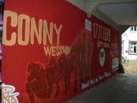 Street-Art zur Demo zum Todestag von Conny, Rote Str., Göttingen 2009