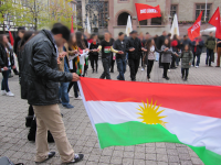 Guerrilla-Tanz am Ende der Kurdistan-Demo, 29.10.2011