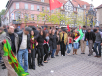 Guerrilla-Tanz am Ende der Kurdistan-Demo, 29.10.2011