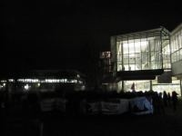 Demo hat Polizei vom Campus verjagt 