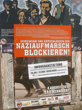 Plakat: Naziaufmarsch in Bad Nenndorf blockieren