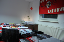 Table, Veranstaltung 80 Jahre Antifa, Göttingen 10. Juli 2012