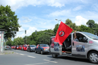 Geschichtsbus im Autokorso gegen Rassismus, Göttingen 7.7.2012