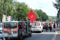 Geschichtsbus im Autokorso gegen Rassismus, Göttingen 7.7.2012