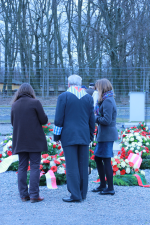 Buchenwald-Überlebender bei der Gedenkfeier