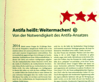 Titelblatt: Antifa heißt weitermachen!