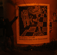 Kunstplakate zum Tod von Conny, Göttingen Dez 2014 Kunstplakate zum Tod von Conny, Göttingen Dez 2014