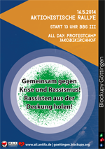 Rassisten aus der Deckung holen! Aktionistische Rallye in Göttingen