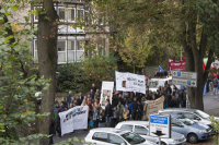 Die Tür läuft in der Demo mit