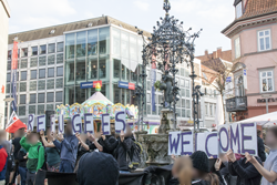 Göttingen, 11.4.2015: Refugees welcome!
