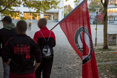 Die Antifa O-Phase unterwegs auf dem Campus