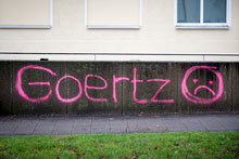 graffiti gegen goertz