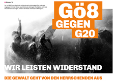 Gö gegen G20 Zeitung Titelbild