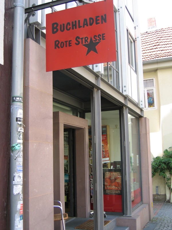 Buchladen Rote Straße Schild