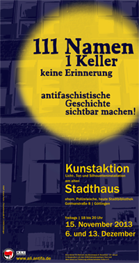 Plakat: Antifaschistische Geschichte sichtbar machen!