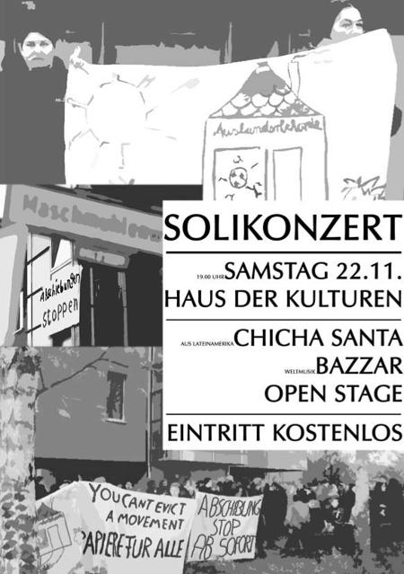 22.11.2014: Solikonzert für Refugees!