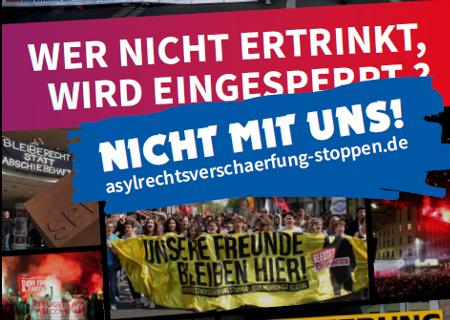 Demo gegen die geplante Asylgesetzesverschärfung