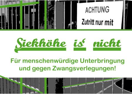 500 Göttinger*innen demonstrieren gegen die Massenunterkunft Siekhöhe und für menschenwürdige Wohnbedingungen