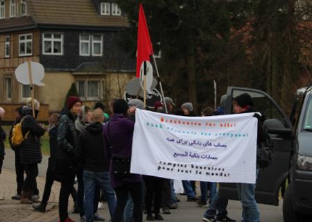 Kundgebung für eine menschenwürdige Unterbringung! Dezentrale Wohnungen statt Massenunterkünfte!