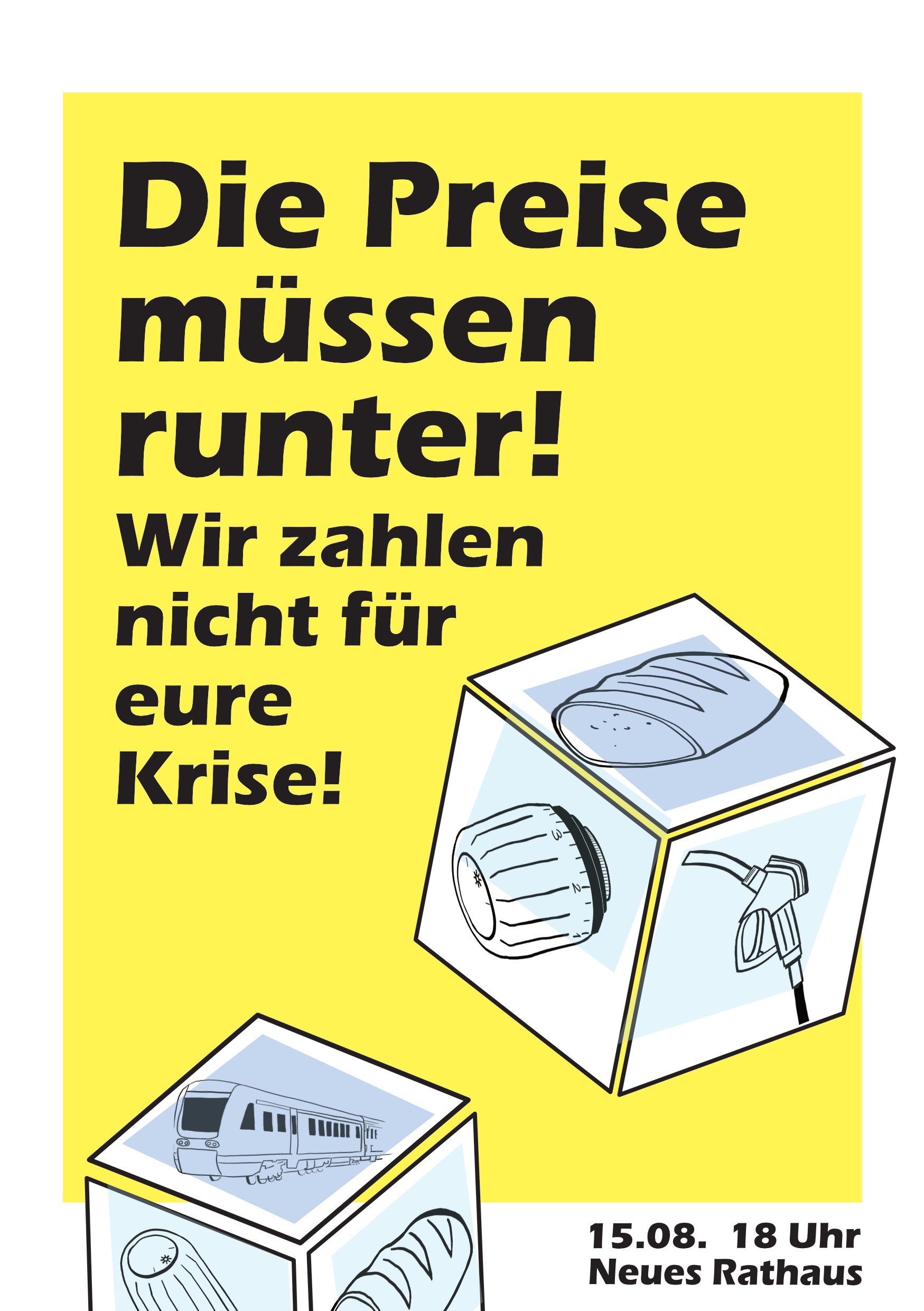 Die Preise müssen Runter – Wir zahlen nicht für Eure Krise!