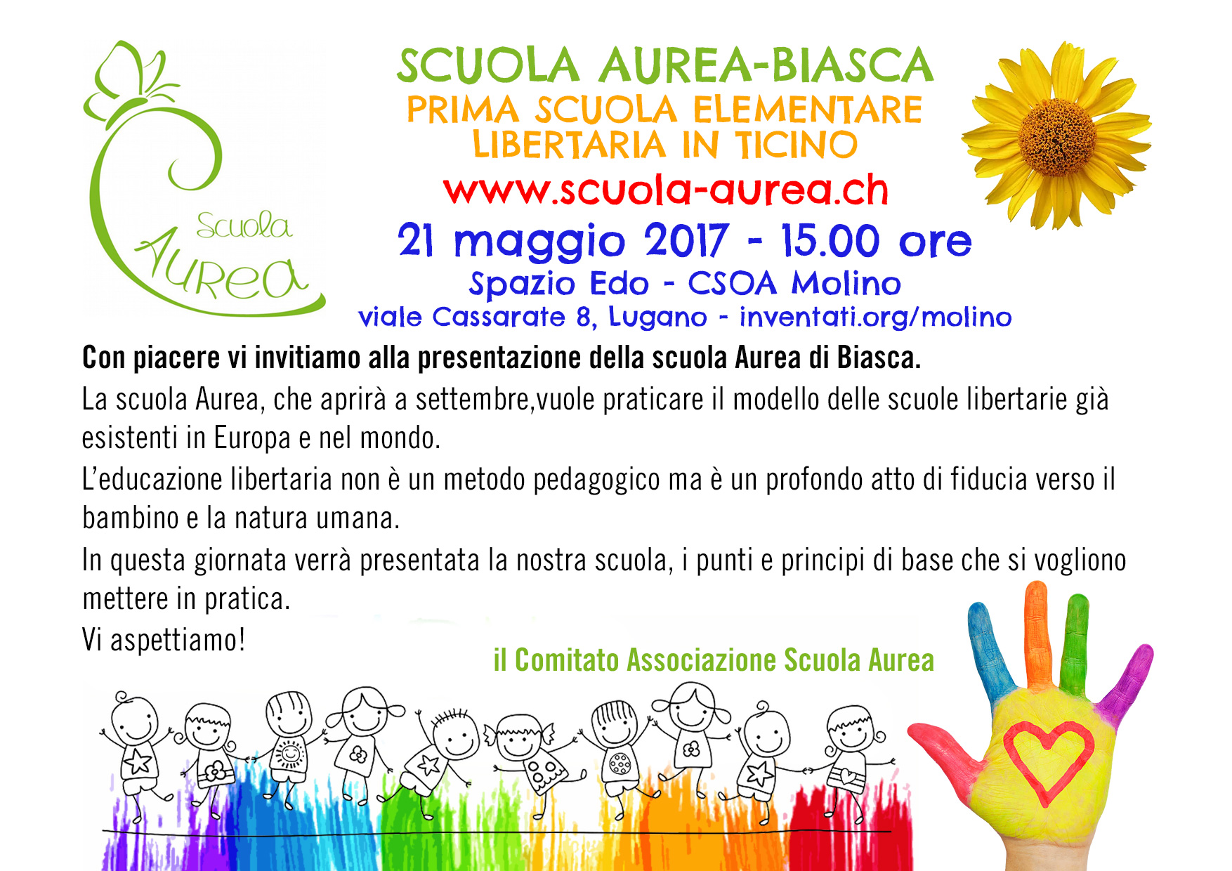Scuola Aurea - Biasca: Prima scuola elementare libertaria in Ticino