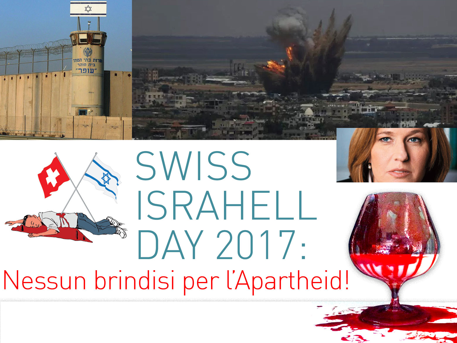 Swiss Israel Day 2017: nessun brindisi per l’Apartheid!