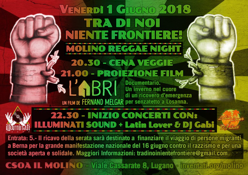 01.06.2018 - Tra Di Noi Niente Frontiere! - Reggae Night