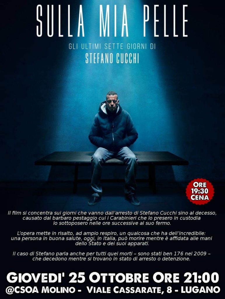 25.10.2018 - CineMolino: Sulla Mia Pelle