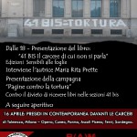 Roma - Venerdì 1 aprile @ BAM ore 18 - 41 BIS = TORTURA
