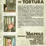 Sabato 16 aprile - Presidio in contemporanea davanti le carceri - 41 BIS = TORTURA