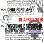 Bologna - 19 aprile - Iniziativa per la Cassa di solidarietà "La Lima"
