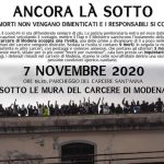 Modena - 7 novembre presidio al carcere Sant'Anna